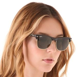 Ray-Ban polarized CLUBMASTER sunglasses.
